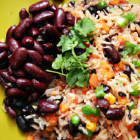 Colorful Mexican Rice & Black Beans: A Flavorful Duo