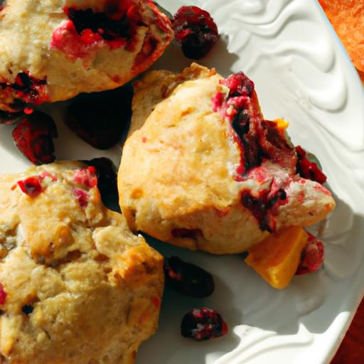 Zesty Cranberry Orange​ Scones: A ⁤Citrus Twist to Classic Delight
