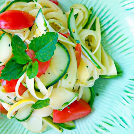Refreshing Cucumber Noodle Salad:⁣ A Crisp, Healthy Delight