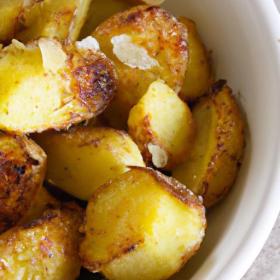 Golden Garlic Parmesan Potatoes: Baked to Crispy Perfection