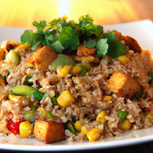 Deliciously Easy Vegan ⁢Fried rice ‌with ⁣Crispy Tofu Twist