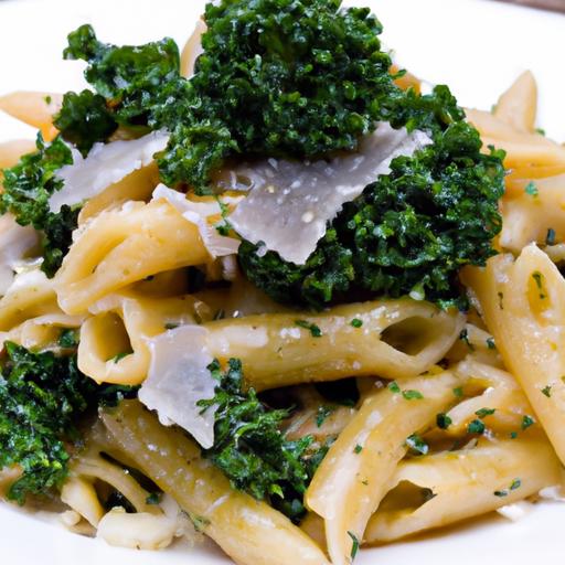 Savor the Flavor: Pasta with Roasted Garlic & Kale ⁤Delight