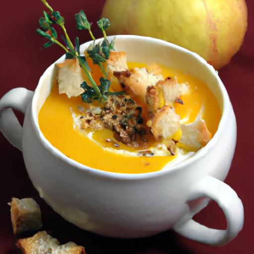 Velvety Butternut squash and Apple Soup: A Cozy Delight