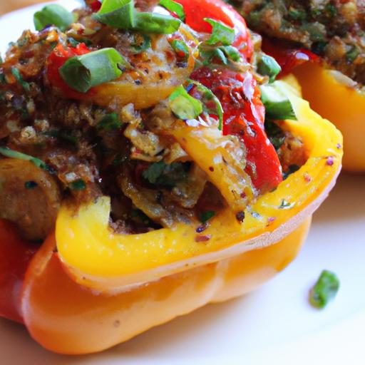 Hearty Vegan Stuffed Peppers with⁣ Protein-Packed Quinoa