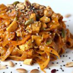 Twist on Tradition: Sweet Potato Noodles with Creamy Peanut Sauce