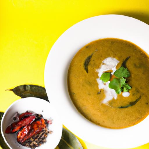 The heartwarming blend of spices and coconut in lentil ⁣curry soup